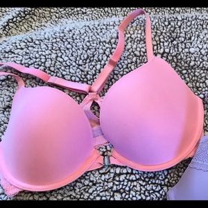 Aerie “Brooke” bra in pink racerback 34D